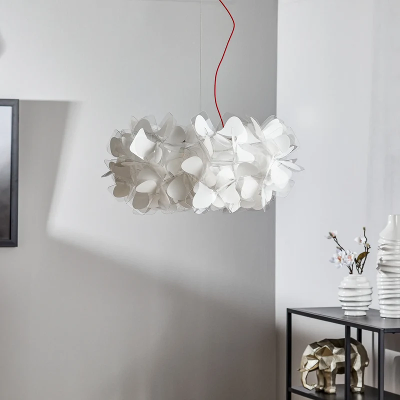 B-Ware Slamp Hängeleuchte Clizia Mama Non Mama, Ø53cm, weiß/rot SIEHE TEXT/FOTO