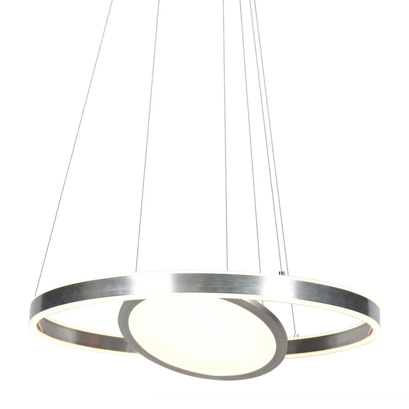 B-Ware Steinhauer Hängeleuchte Pendelleuchte LED Ringlux Lampe Leuchte Stahl 3 flammig