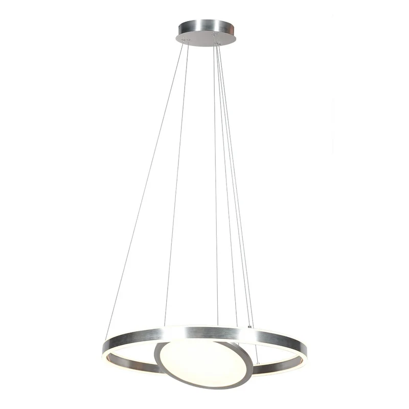 B-Ware Steinhauer Hängeleuchte Pendelleuchte LED Ringlux Lampe Leuchte Stahl 3 flammig