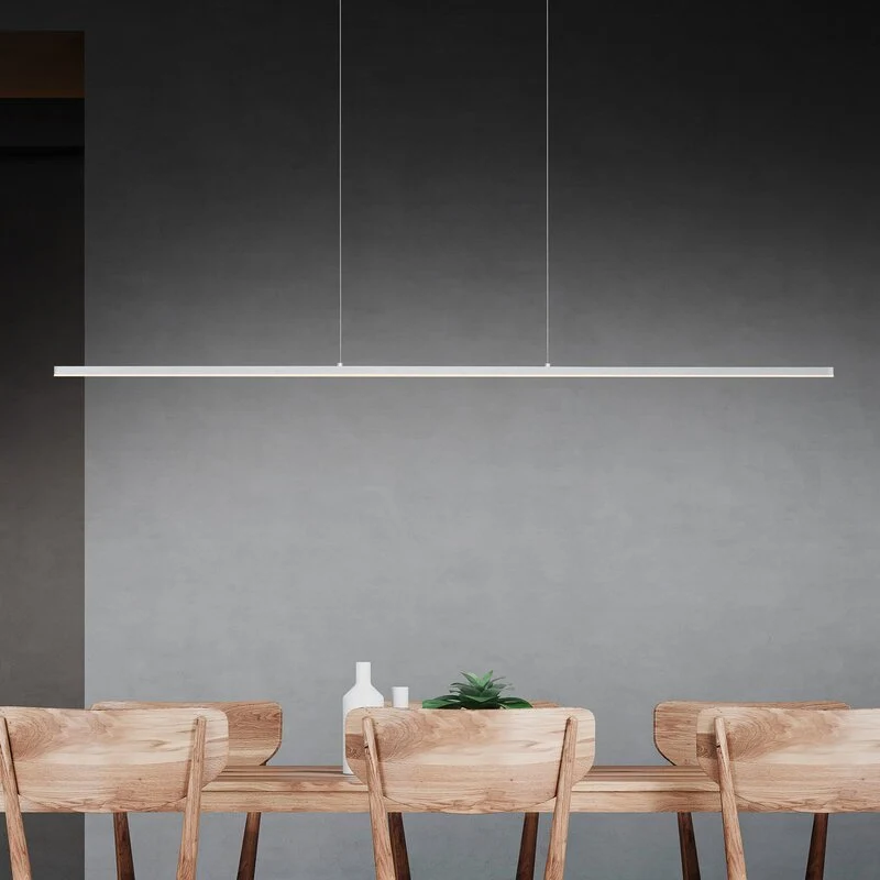 B-Ware Quitani Pendelleuchte Hängeleuchte LED Margita Silber Innenlampe dimmbar CCT74