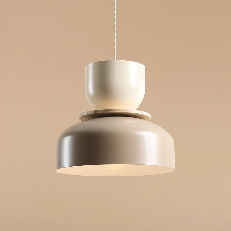B-Ware Aldex Hängeleuchte Pendelleuchte Uto beige creme Metallschirm E27 LED dimmbar