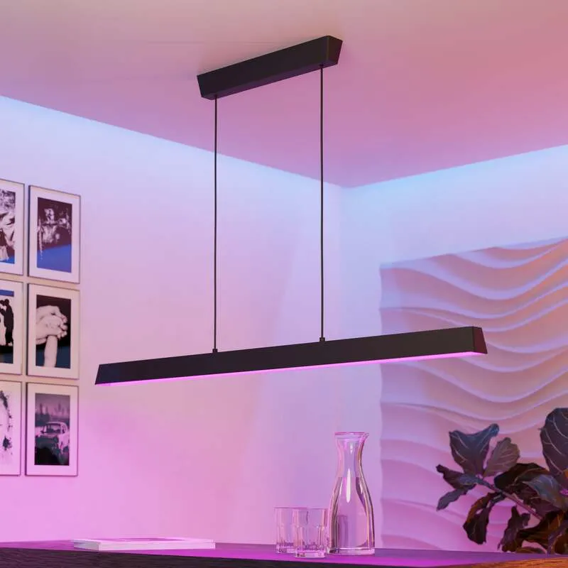 B-Ware EGLO connect Pendelleuchte Hängelampe LED Smart Home schwarz multicolor dimmbar