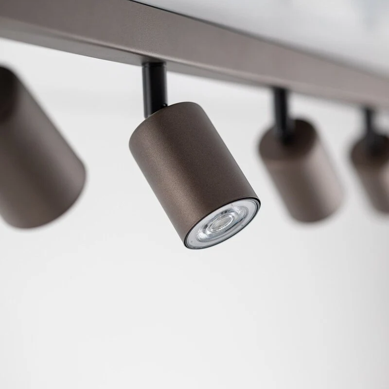 B-Ware Top Deckenspot Lampe GU10 braun achtflammig linear justierbar SIEHE TEXT/FOTO510