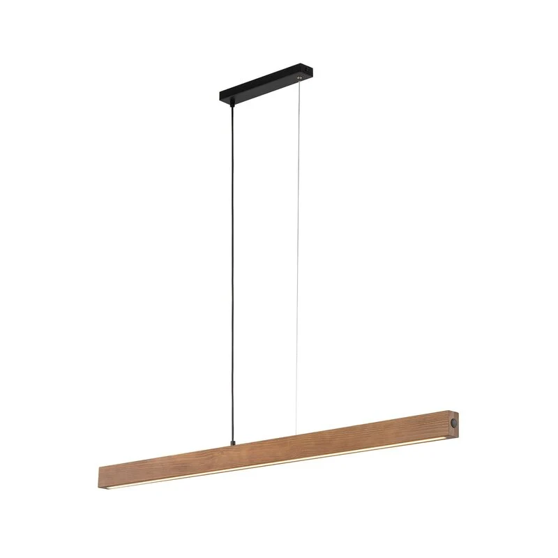 B-Ware Tk Lighting LED-Holzhängeleuchte Teo Hängeleuchte LED walnuss 126 cm Touchdimmer