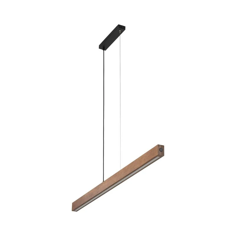 B-Ware Tk Lighting LED-Holzhängeleuchte Teo Hängeleuchte LED walnuss 126 cm Touchdimmer