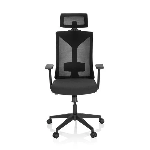 B-Ware hjh OFFICE Bürostuhl Drehstuhl KODIAK Stoff Netzstoff schwarz SIEHE TEXT/FOTO