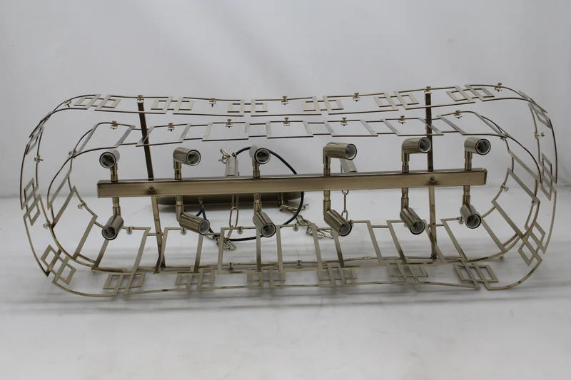 B-Ware Lucea Kronleuchter Deckenleuchte Karmella 100 cm messing antik 12flg