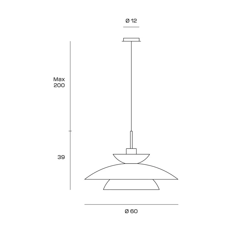 B-Ware miloox by Sforzin Hängeleuchte Kloé Hängelampe Lampe taubengrau Ø 60 cm Metall