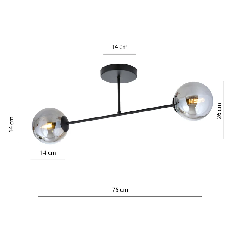 B-Ware Euluna Glassy Deckenleuchte Deckenlampe Leuchte Lampe Deckenlicht Licht