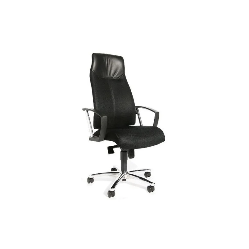 B-Ware Topstar Bürostuhl Drehstuhl Sitzmöbel HIGH SIT UP Stoff schwarz Kopfstütze Chrom