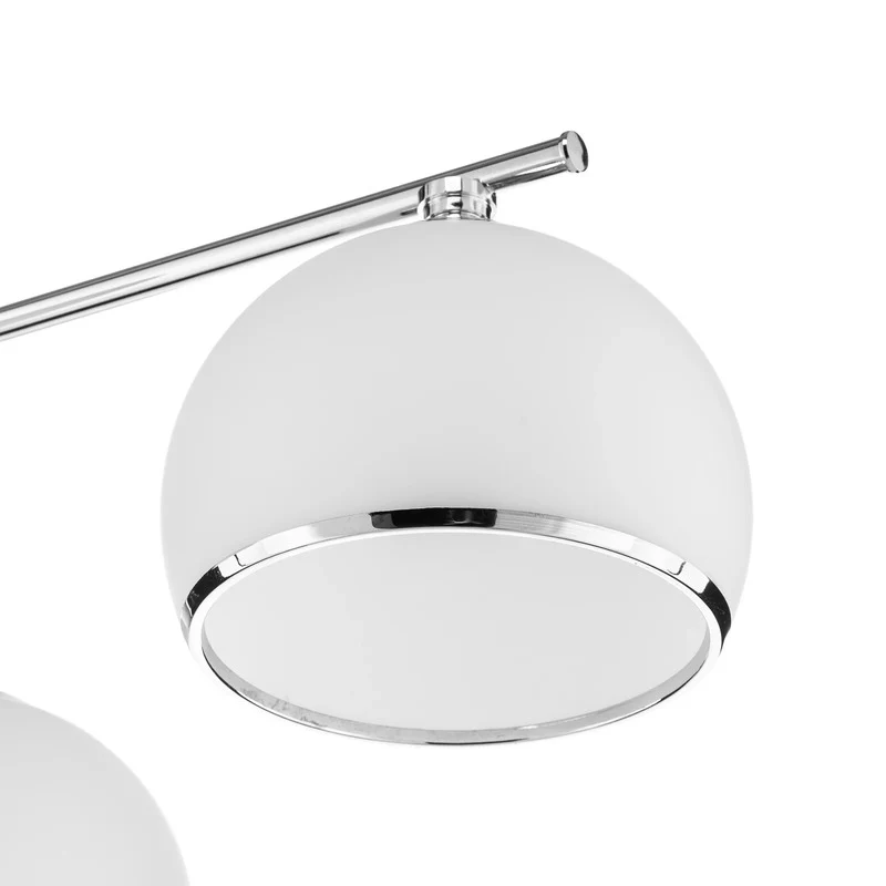 B-Ware Hängeleuchte Mina Deckenlampe Leuchte chromfarben Metall Glas dreiflammig Lampe