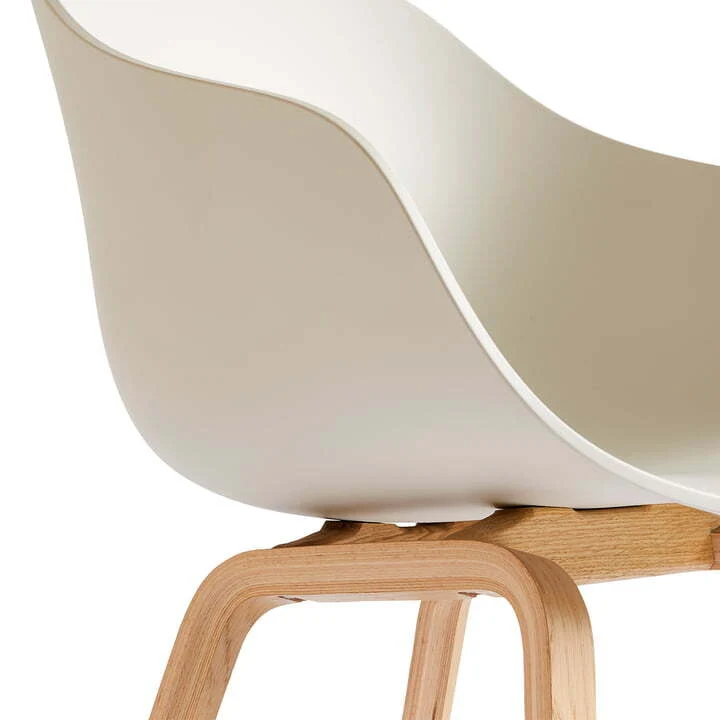 B-Ware Hay About A Chair AAC 222 Esszimmerstuhl Stuhl Eiche lackiert melange cream 2.0