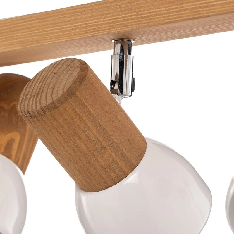 B-Ware Envostar Nale Deckenspot Kiefer braun Deckenlampe Deckenleuchte Leuchte Spot