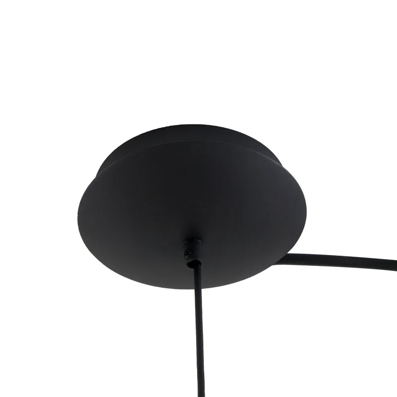 B-Ware Lucande Pendelleuchte Hängeleuchte LED Metall schwarz Foco runde Leuchte 50 cm