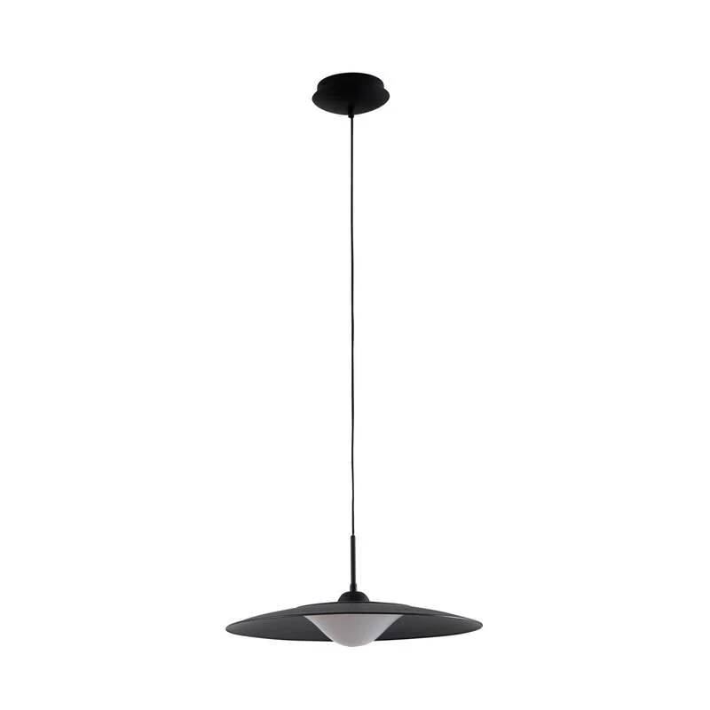 B-Ware Lucande Pendelleuchte Hängeleuchte LED Metall schwarz Foco runde Leuchte 50 cm