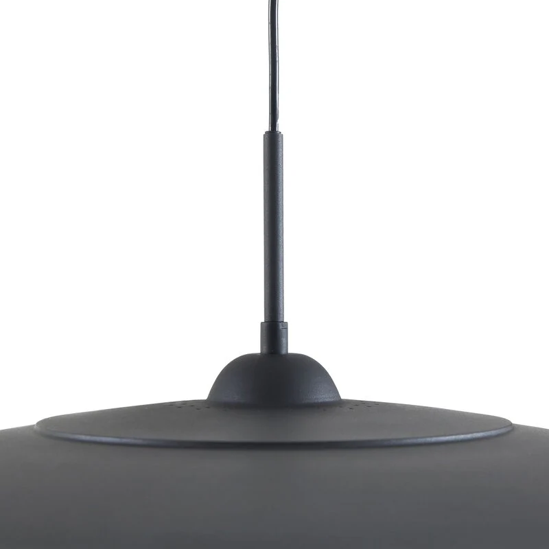 B-Ware Lucande Pendelleuchte Hängeleuchte LED Metall schwarz Foco runde Leuchte 50 cm