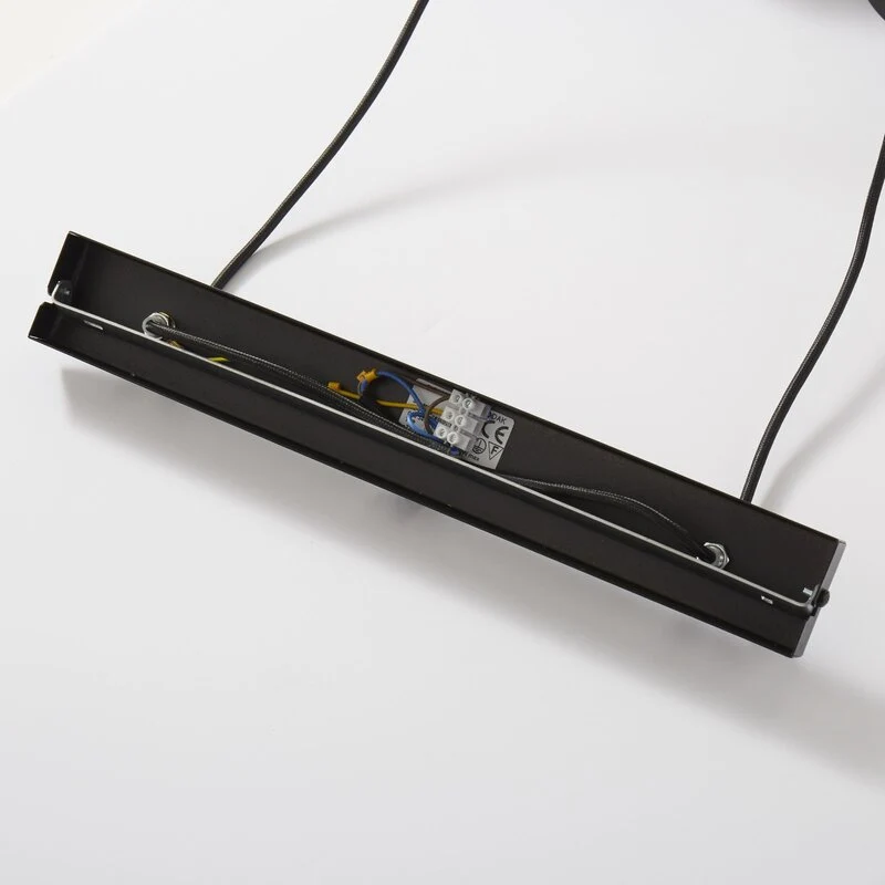 B-Ware Euluna Hängeleuchte Hängelanpe Lampe Leuchte linear zweiflammig schwarz Stahl
