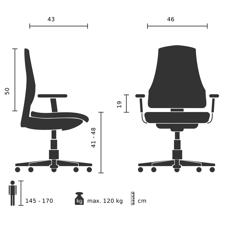 B-Ware hjh OFFICE Bürostuhl Drehstuhl Schreibtischstuhl Netzstoff Stoff Armlehne grau
