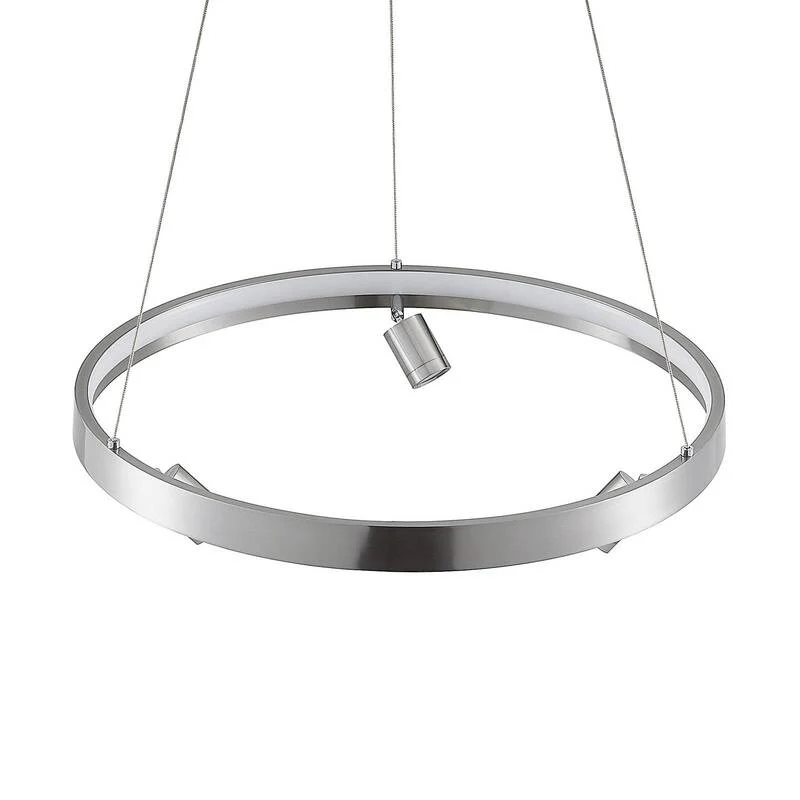B-Ware Lucande Paliva LED-Hängeleuchte Deckenlampe Pendelleuchte Leuchte 48cm nickel
