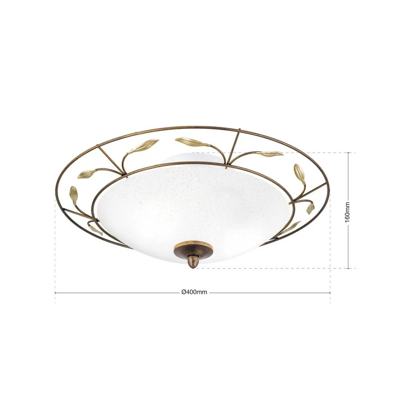 B-Ware Orion Deckenlampe REGINE Scavoglas Deckenlampe Deckenlicht Glasleuchte E14