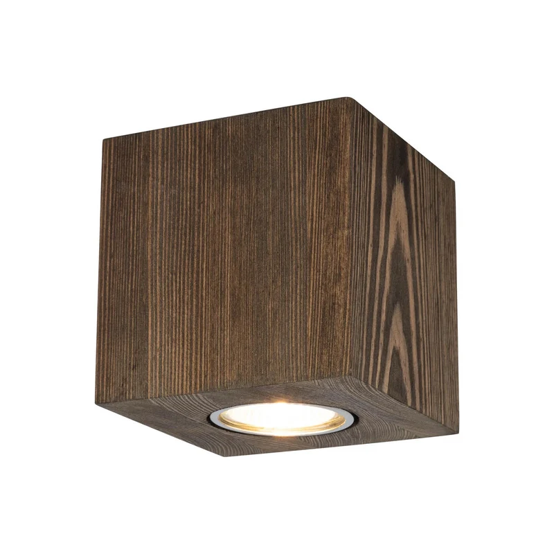 B-Ware Envostar Tuni Downlight Deckenleuchte Deckenlampe Kiefer nussbaum gebeizt GU10
