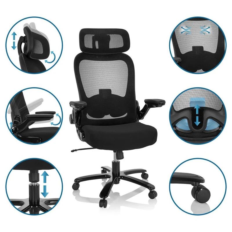 B-Ware hjh OFFICE INSTRUCTOR SW I PRO Stoff XXL Drehstuhl Bürostuhl SIEHE TEXT/FOTO