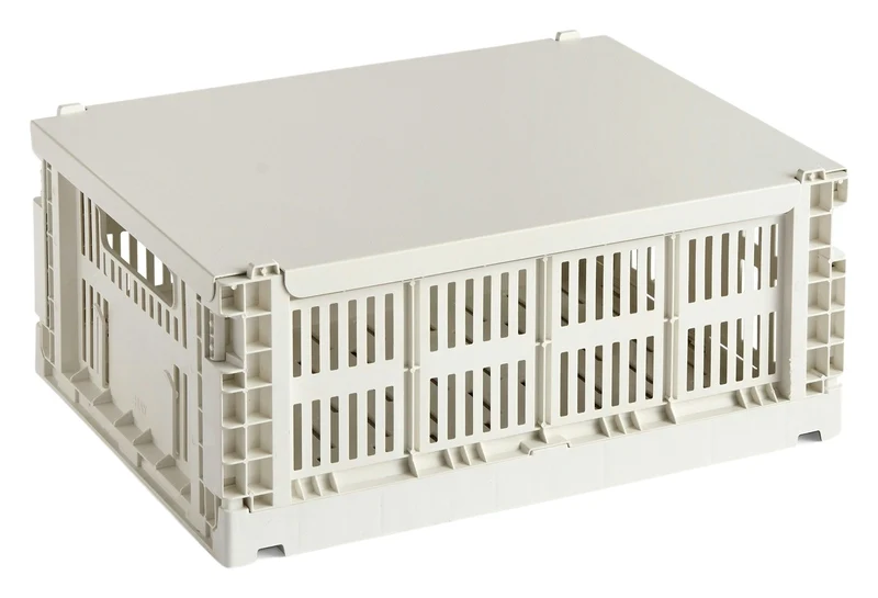 B-Ware HAY Colour Crate Deckel M Aufbewahrungsbox Organizer Deckel powder