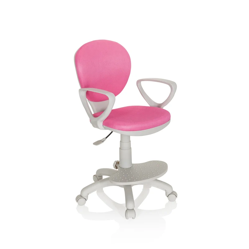 B-Ware hjh OFFICE Kinderstuhl Kinderschreibtischstuhl KID COLOUR G1 Stoff pink Stuhl