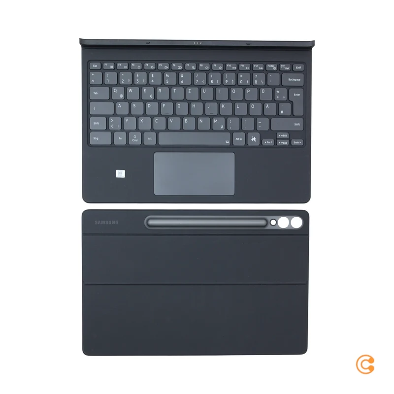 B-Ware Samsung Tastatur Keyboard Book Cover EF-DX825 Galaxy Tab S10+ S9+ S9 FE+ Schwarz