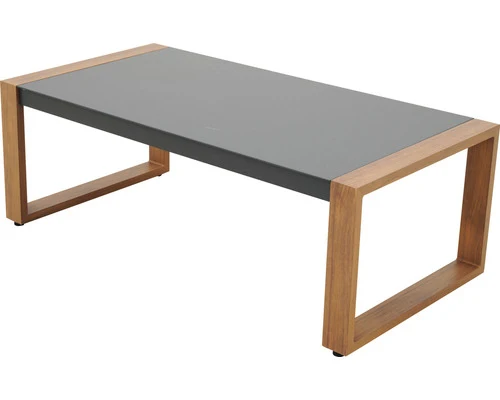 B-Ware Garden Place Gartenmöbelset Sitzgruppe Set Alu Anthrazit Holz Aluminium 4tlg
