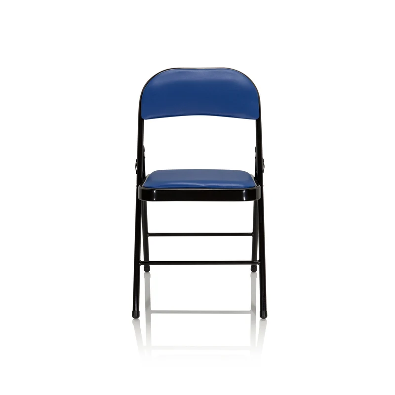 B-Ware hjh OFFICE Klappstuhl Stuhl Konferenzstuhl blau Kunstleder TUDELA 821