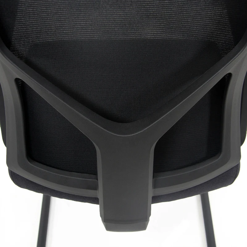 B-Ware hjh OFFICE Besucherstuhl Konferenzstuhl Stuhl schwarz Armlehne BRETON