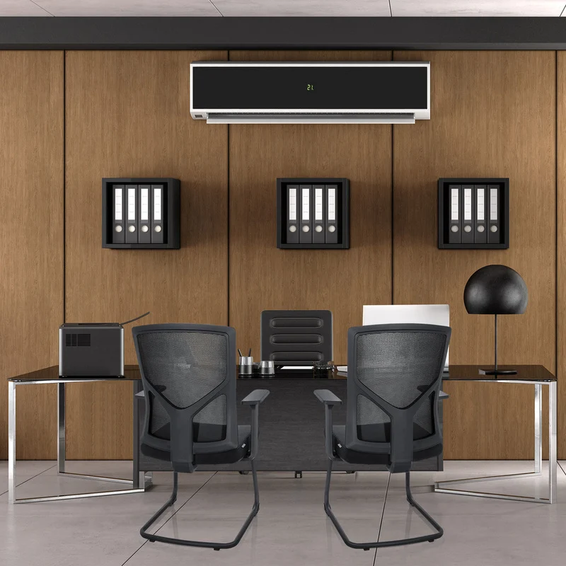 B-Ware hjh OFFICE Besucherstuhl Konferenzstuhl Stuhl schwarz Armlehne BRETON