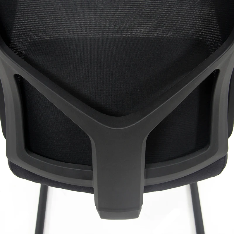 B-Ware hjh OFFICE Besucherstuhl Konferenzstuhl Stuhl schwarz Armlehne BRETON