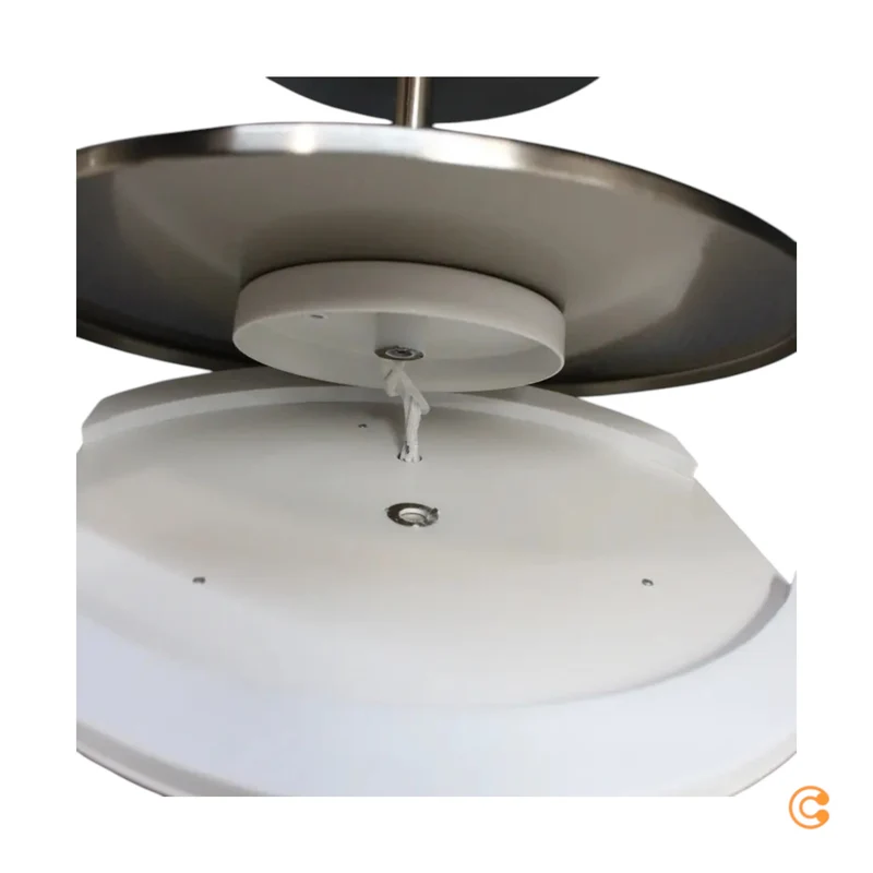 Lindby Deckenleuchte Deckenlampe LED Gunda Glas opalweiß dimmbar Wohnzimmer