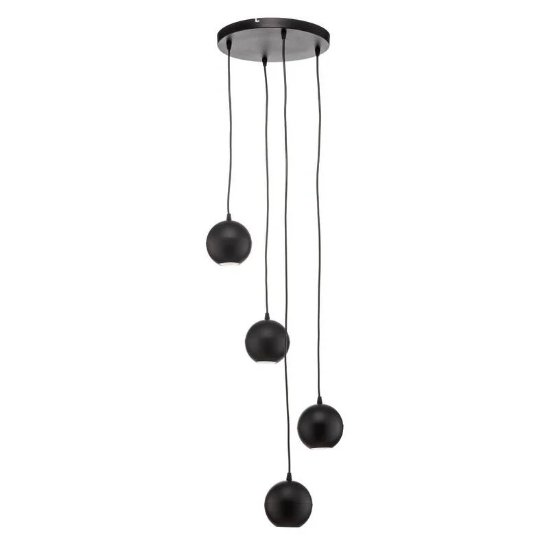 B-Ware Euluna Pendelleuchte Hängelampe Midnight LED vierflammig Deckenlampe Leuchte