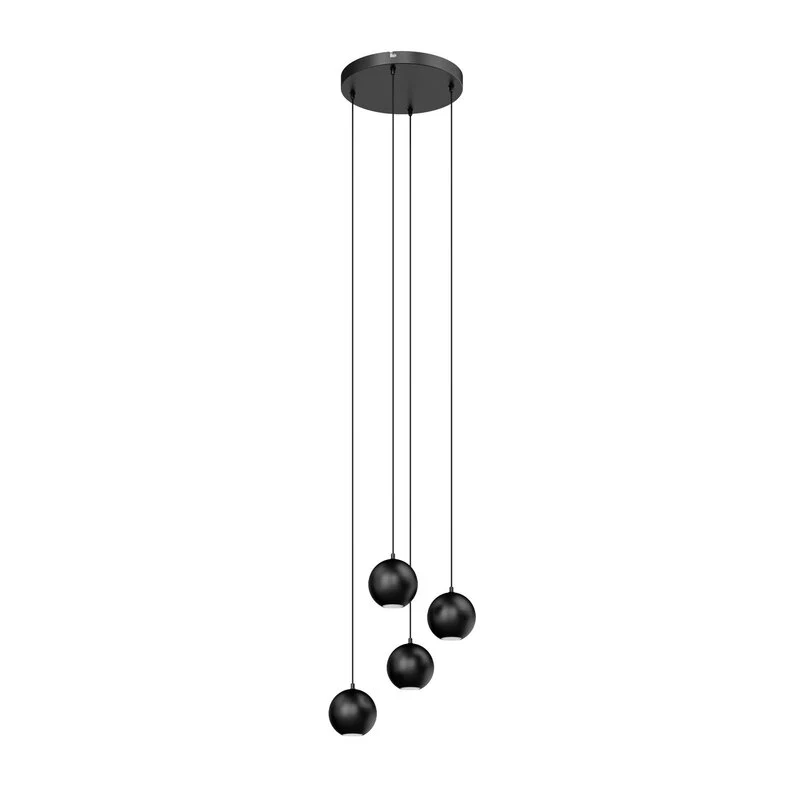 B-Ware Euluna Pendelleuchte Hängelampe Midnight LED vierflammig Deckenlampe Leuchte