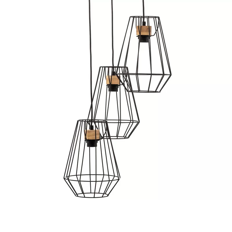 B-Ware Envostar Finan Pendel 3flg. Rondell Schirm Ø21cm Pendellampe Pendelleuchte Lampe