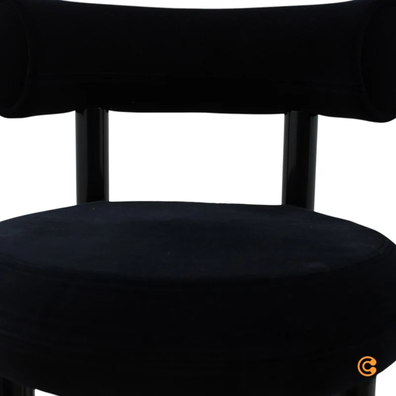 B-Ware Barhocker Hocker Tom Dixon Fat Küchenhocker Barhocker Barstuhl schwarz H75cm