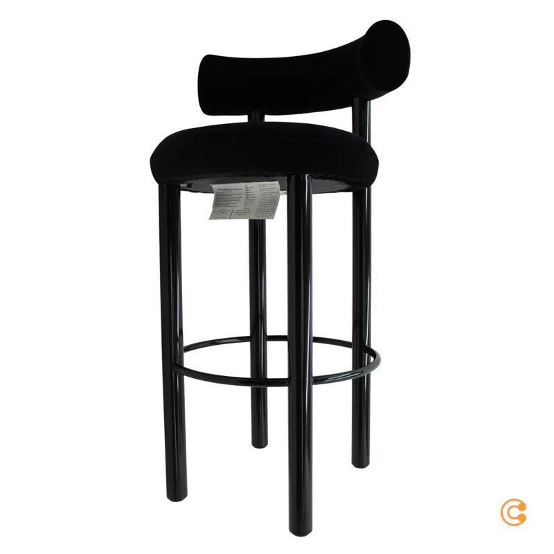 B-Ware Barhocker Hocker Tom Dixon Fat Küchenhocker Barhocker Barstuhl schwarz H75cm