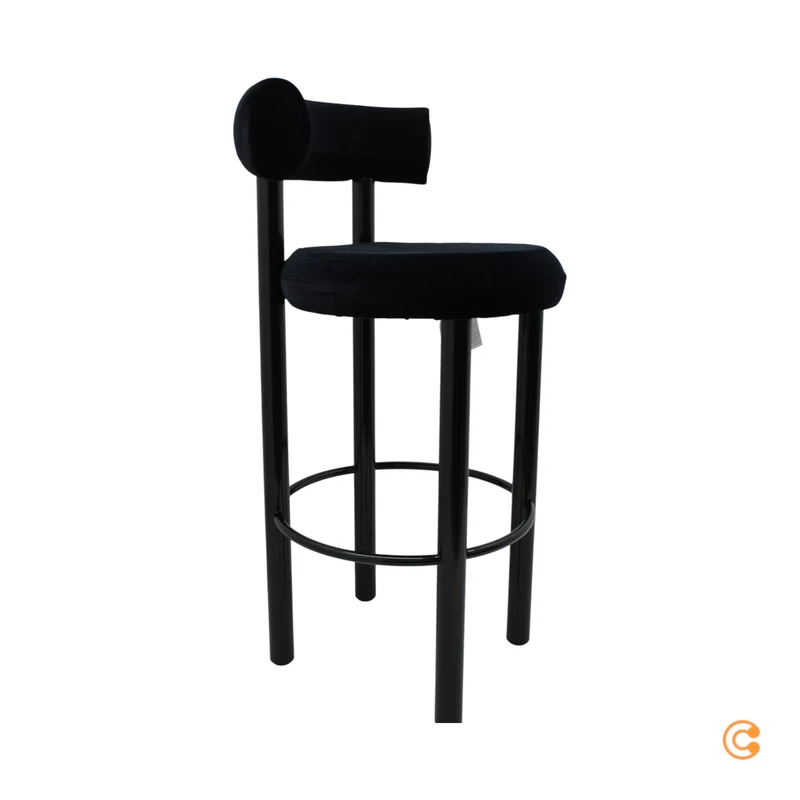 B-Ware Barhocker Hocker Tom Dixon Fat Küchenhocker Barhocker Barstuhl schwarz H75cm