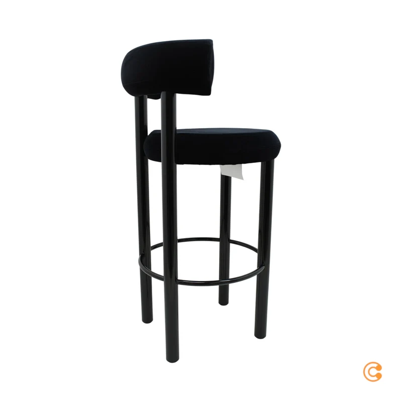 B-Ware Barhocker Hocker Tom Dixon Fat Küchenhocker Barhocker Barstuhl schwarz H75cm