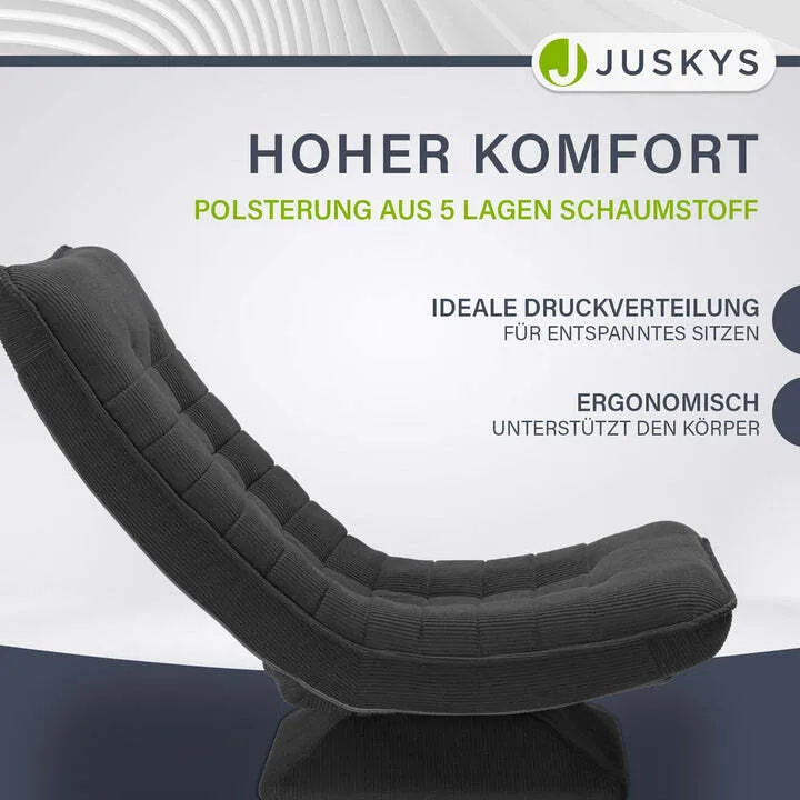 B-Ware Relaxsessel Korsika ergonomisch 360° drehbar grau mit 5-lagiger Polsterung