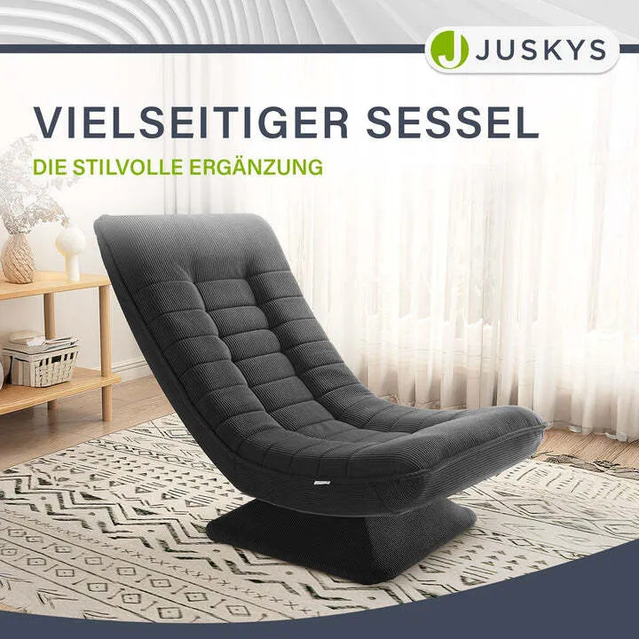 B-Ware Relaxsessel Korsika ergonomisch 360° drehbar grau mit 5-lagiger Polsterung