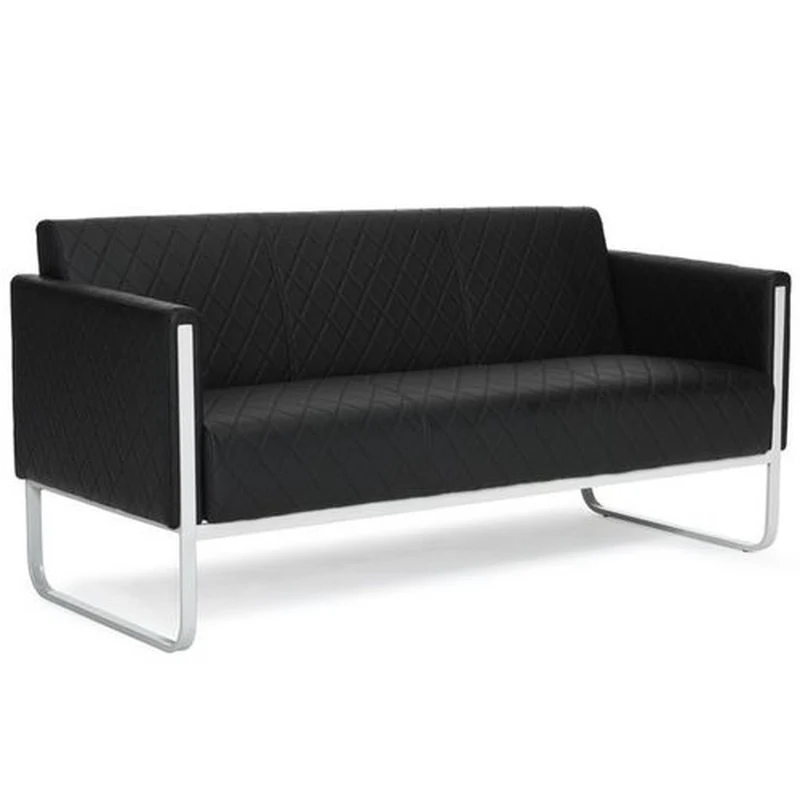 D-Ware Hjh Office Loungesofa ARUBA STEP Gestell lichtgrau Kunstleder SIEHE TEXT/FOTO