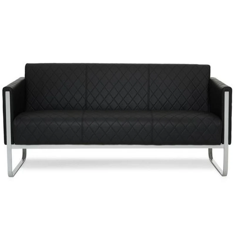 D-Ware Hjh Office Loungesofa ARUBA STEP Gestell lichtgrau Kunstleder SIEHE TEXT/FOTO