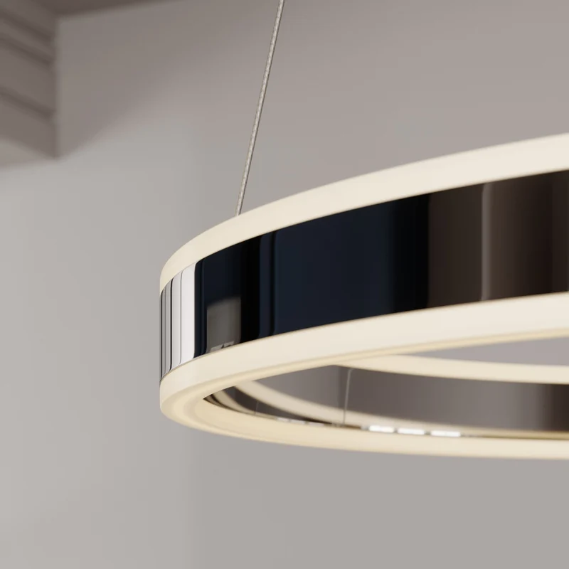 B-Ware Lucande Pendelleuchte Hängelampe LED chrom dimmbar warmweiß Acryl Metall 50 cm