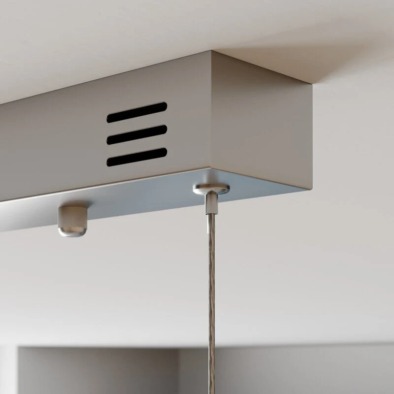 B-Ware Lucande Pendelleuchte Hängeleuchte LED Chrom Lyani dimmbar Esszimmerlampe848