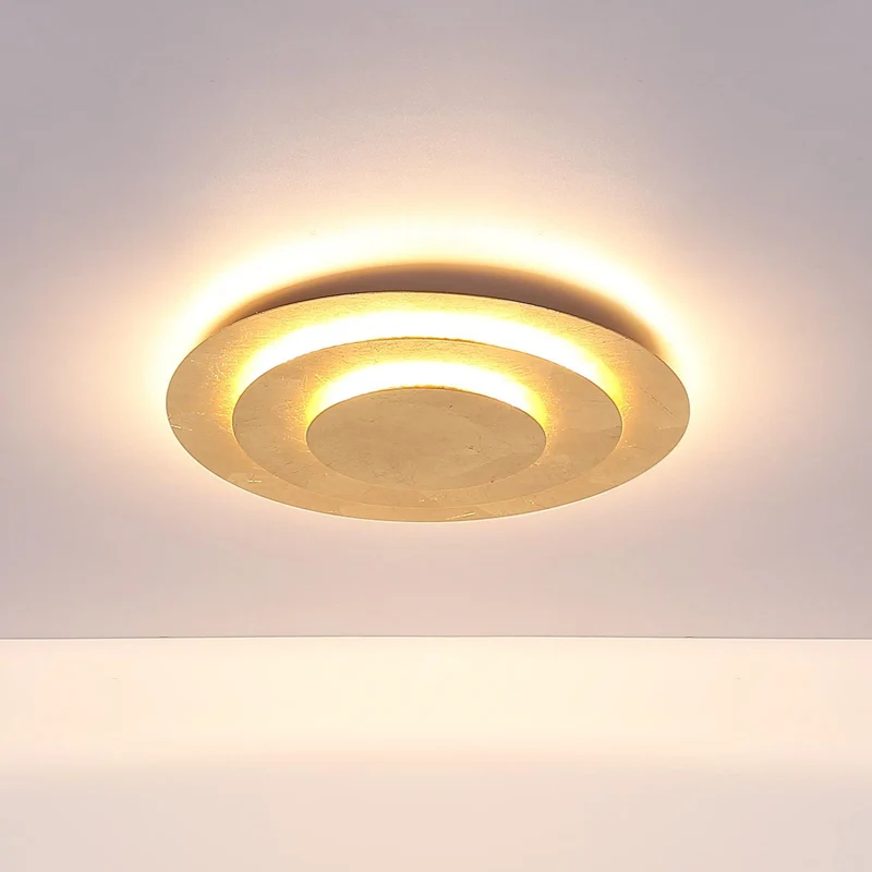 B-Ware Heda Deckenleuchte Lampe LED gold Metall