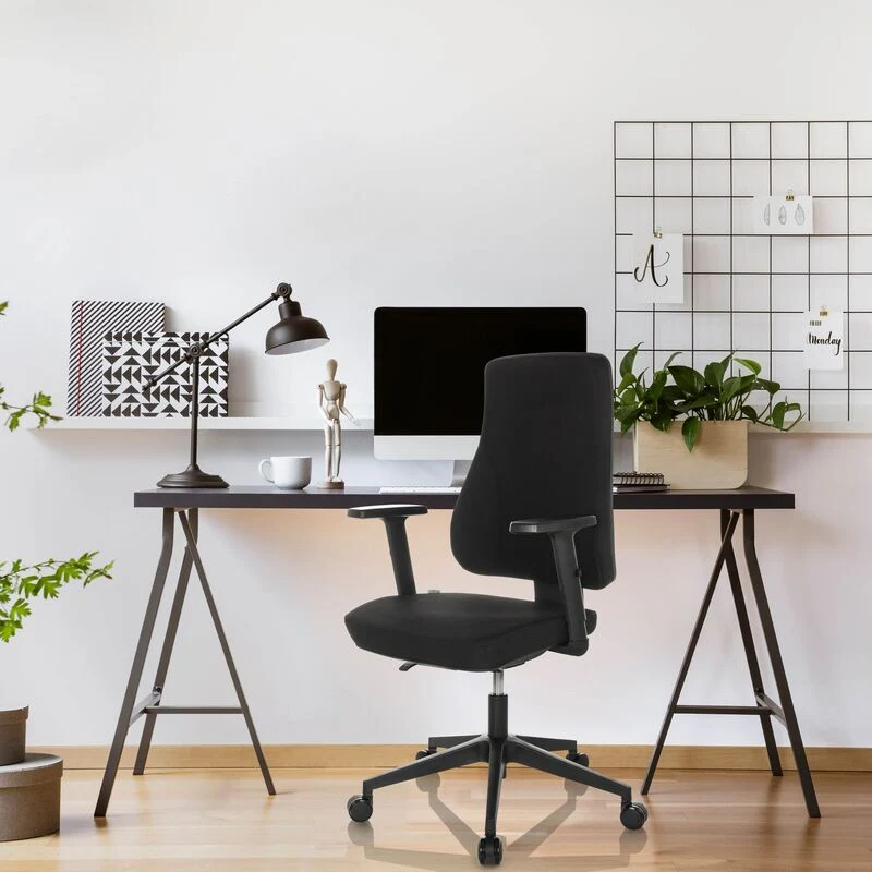 B-Ware hjh OFFICE Profi Bürostuhl Drehstuhl MATHES Chefsessel schwarz ergonomisch